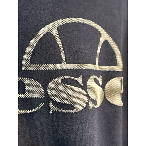 Ellesse Mens Navy Blue Textured Crewneck Sweatshirt M - Picture 3 of 4